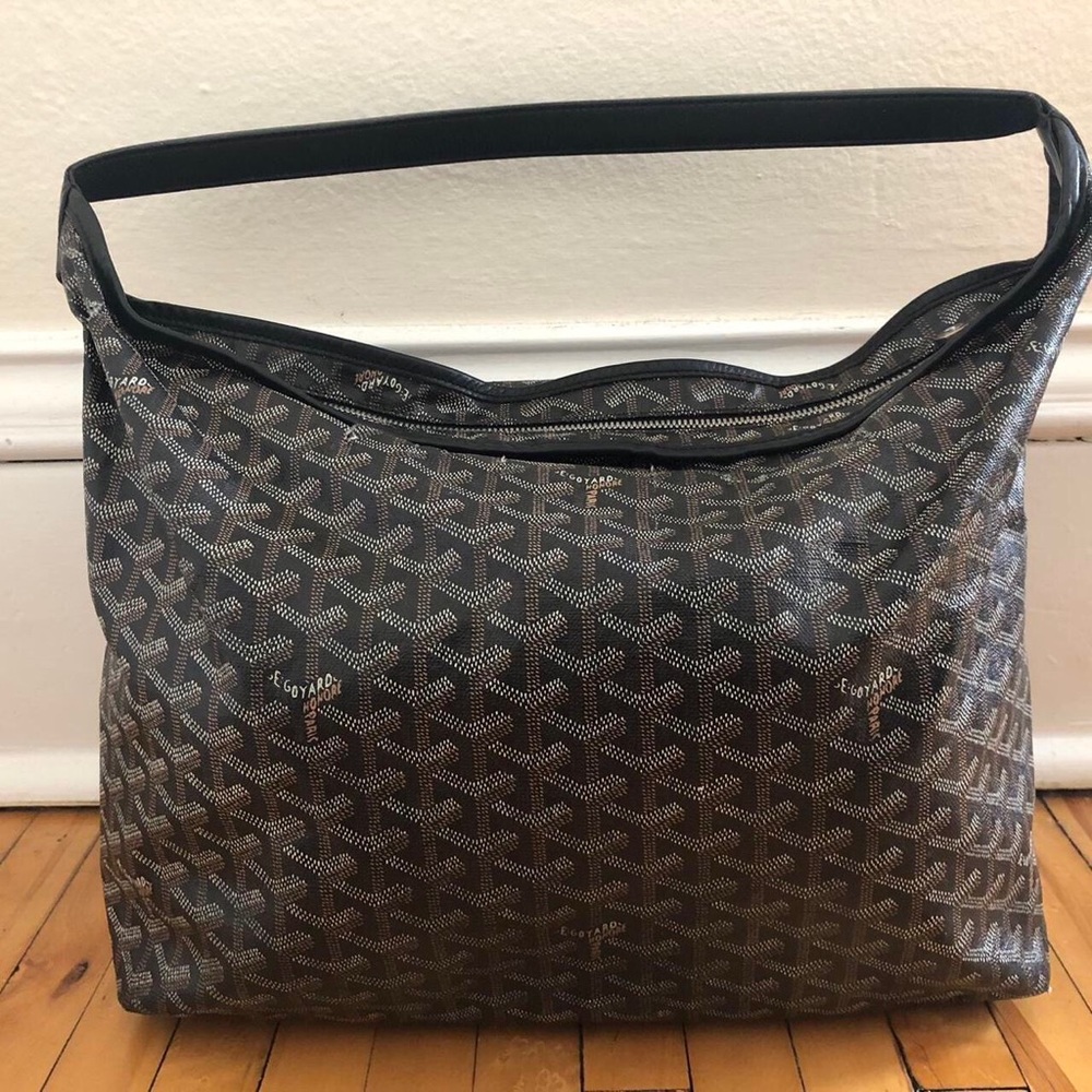 Goyard Fidji Zip Leather Hobo Bag